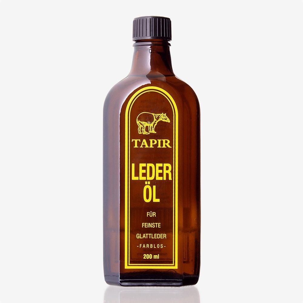 タピールのレーダーオイル200ml。黄色いバクのロゴと文字が付いた茶色い瓶と黒いキャップ