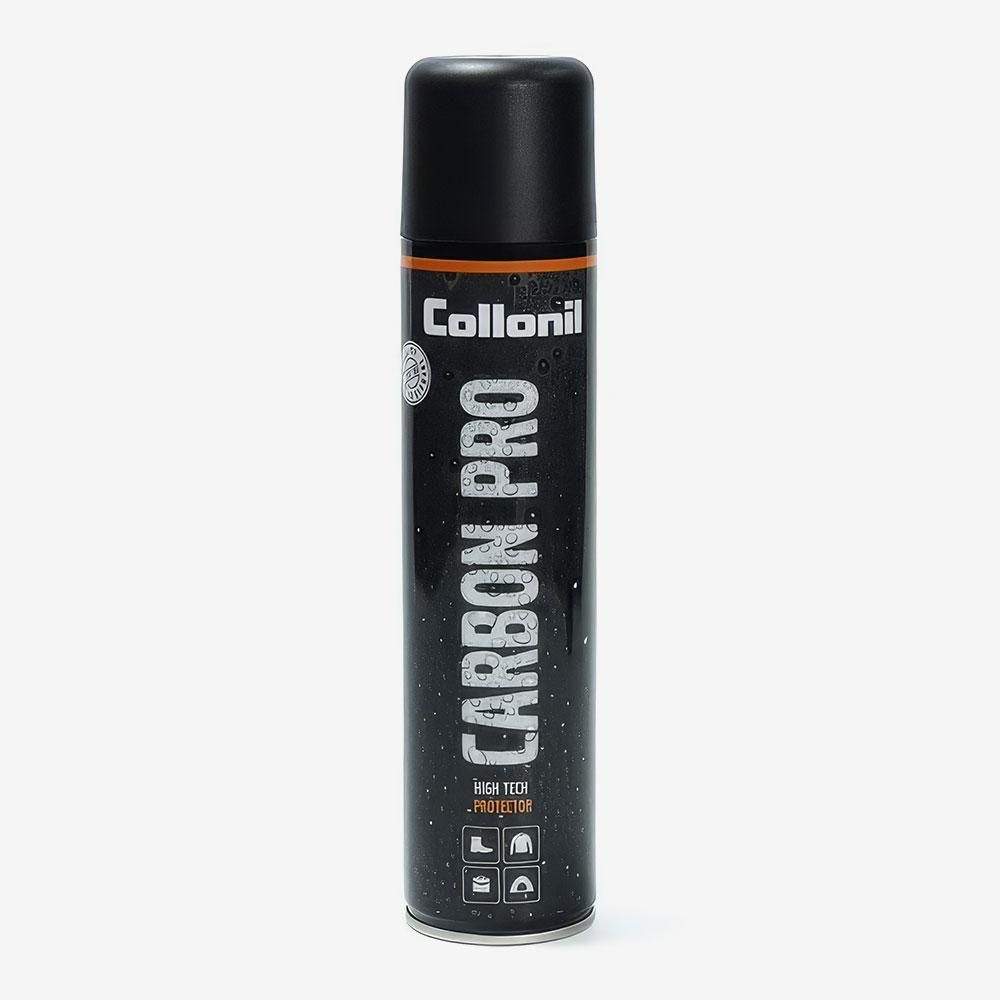 コロニルのカーボンプロ。水滴模様と縦に大きくCARBON PROと記した黒いスプレー缶
